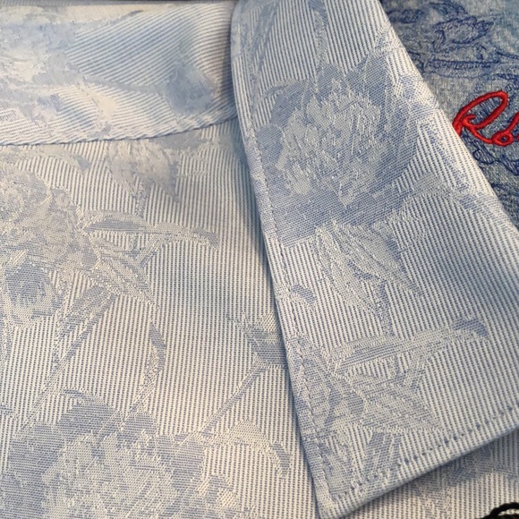 Robert Graham Egyptian cotton classic relaxed fit button down long sleeve shirt - Picture 4 of 11